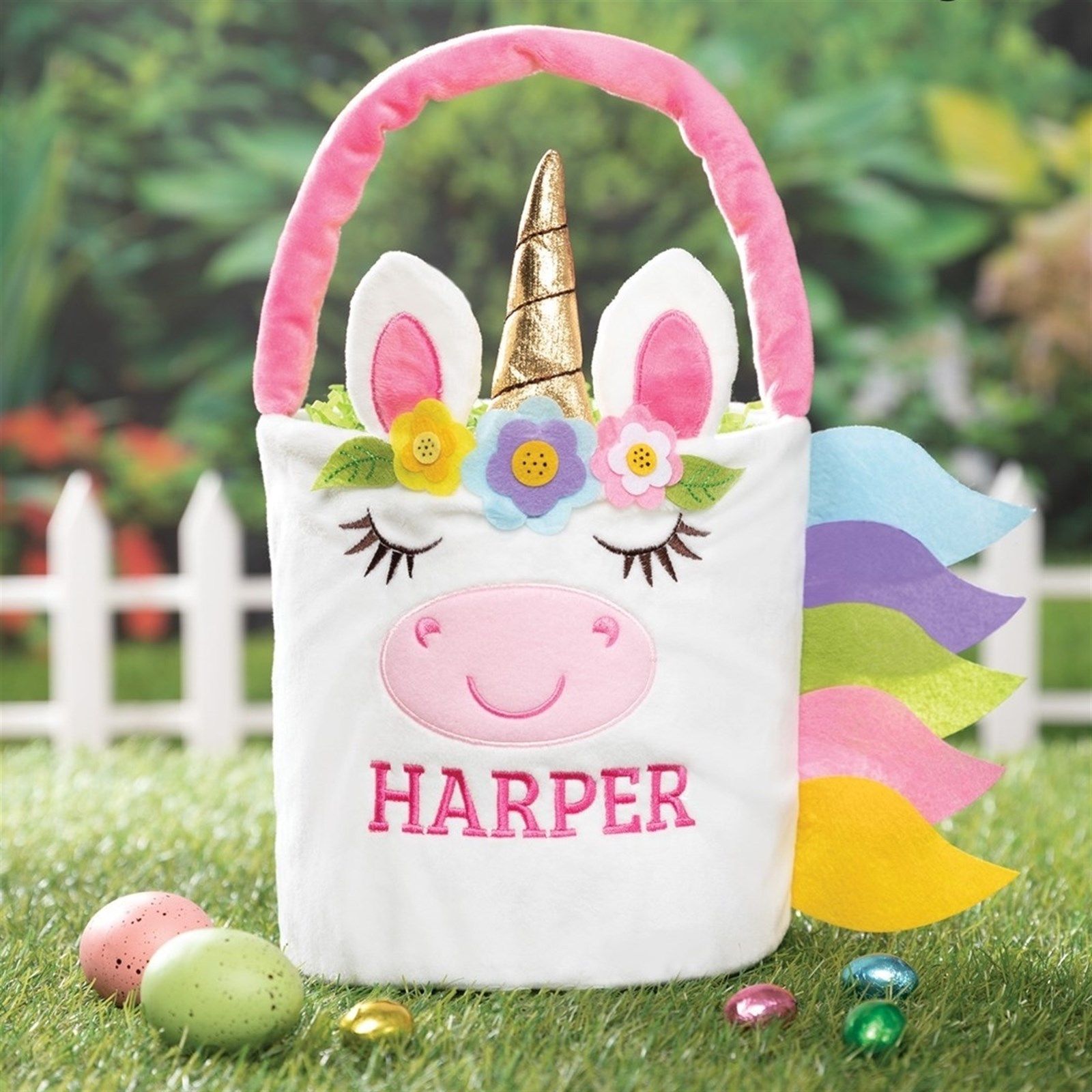 Personalized Plush Easter Baskets | Jane