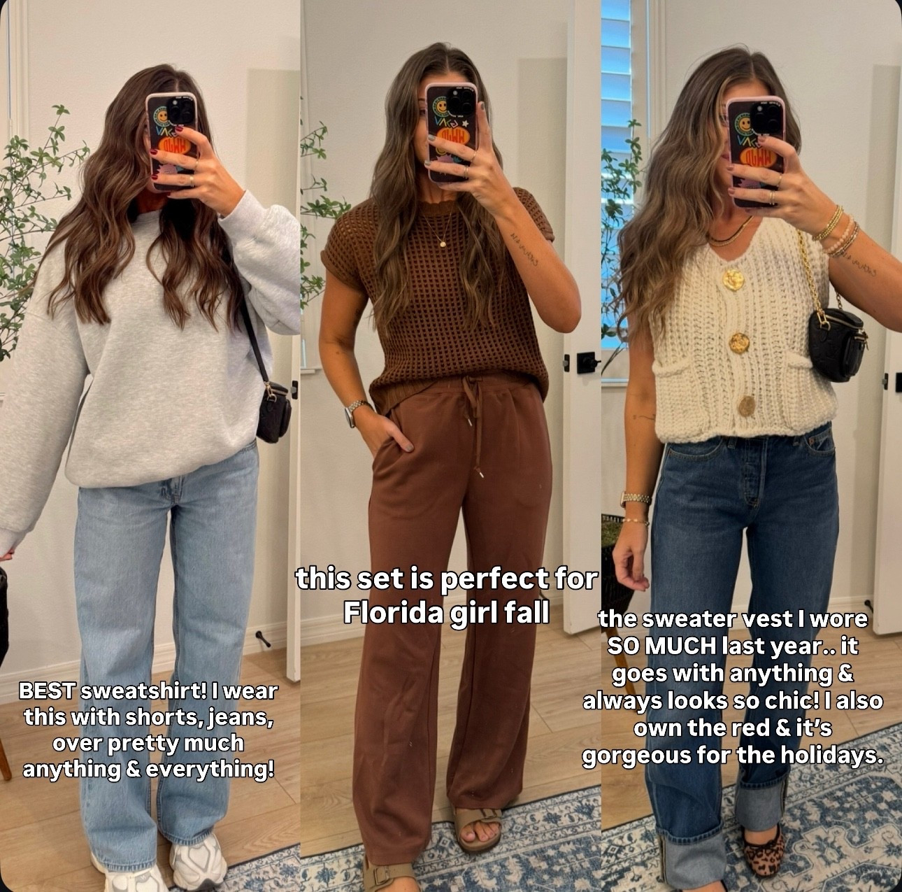 M sweatshirt for oversized fit. 0 jeans. Size down! Everything else true size smalls