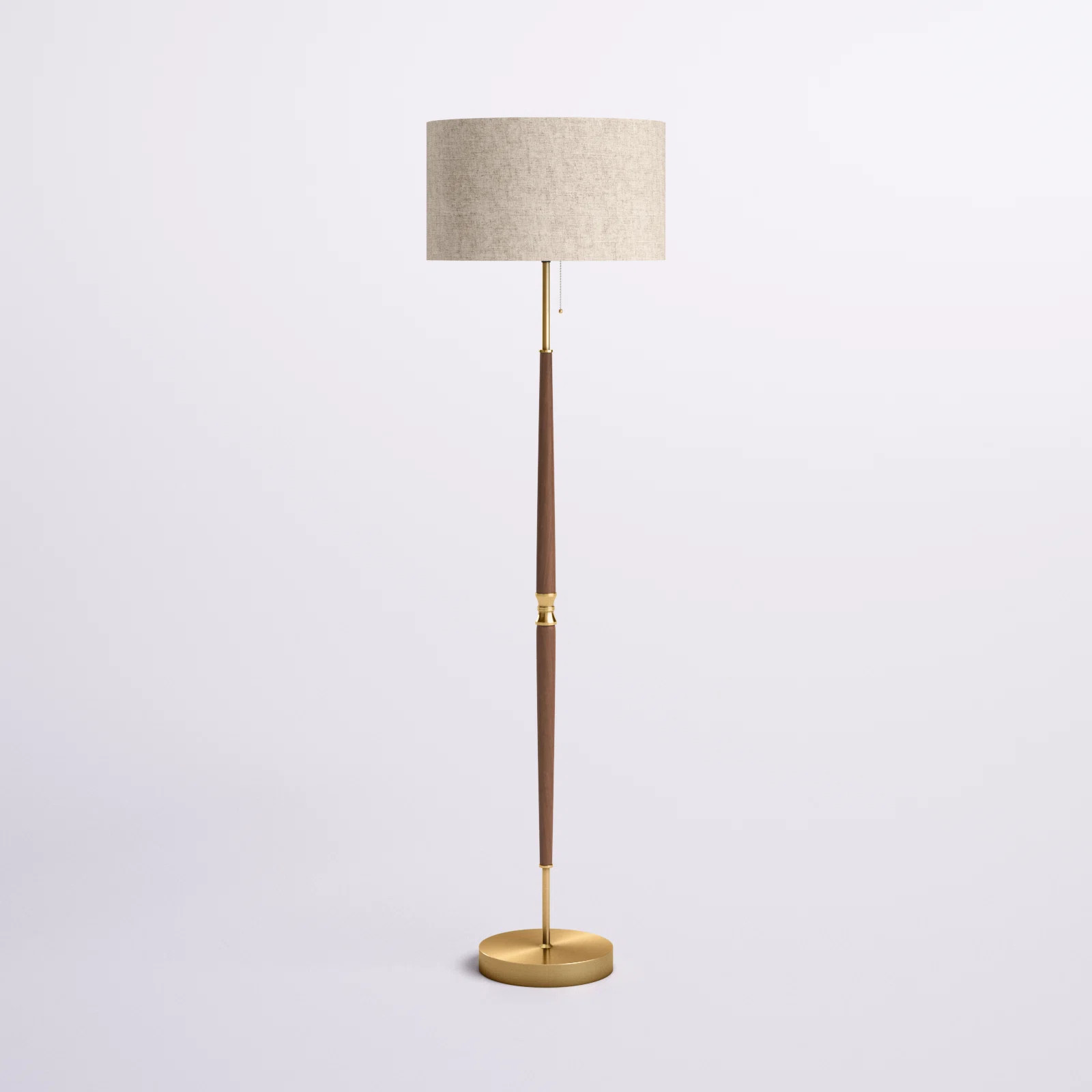 Salcido Electroplated Traditional Solid Wood Floor Lamp | Wayfair North America