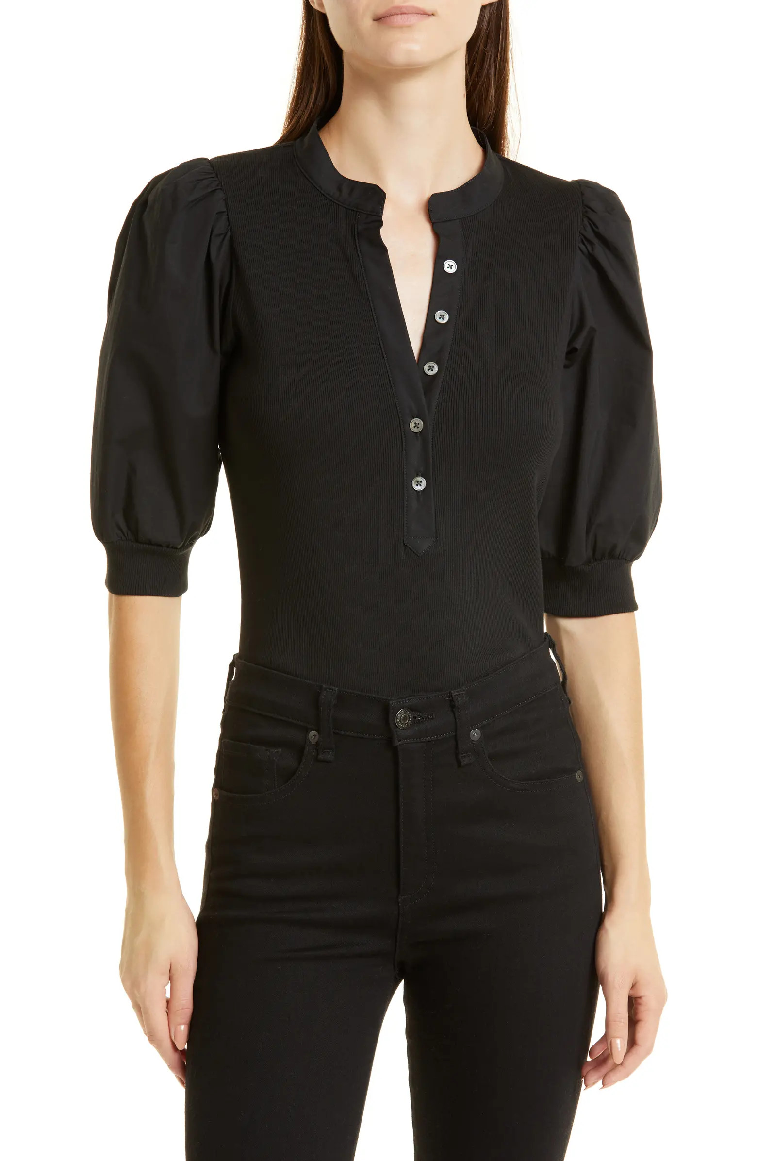 Veronica Beard Coralee Front Button Blouse | Nordstrom | Nordstrom