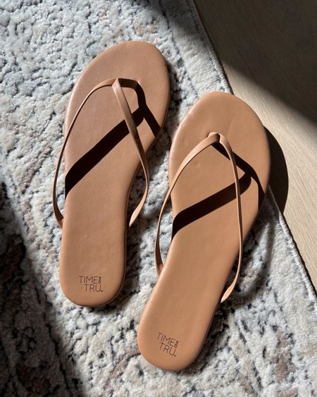 A look for less under $10 sandal staple! A great neutral sandal for spring and summer. ☀️ #walmartfinds #under10 #springstyle #timeandtru #tkees 

#LTKstyletip #LTKfindsunder50