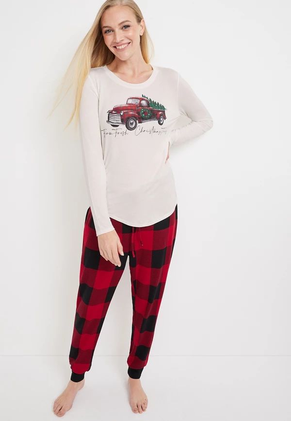 Womens Holiday Truck Family Pajamas | Maurices
