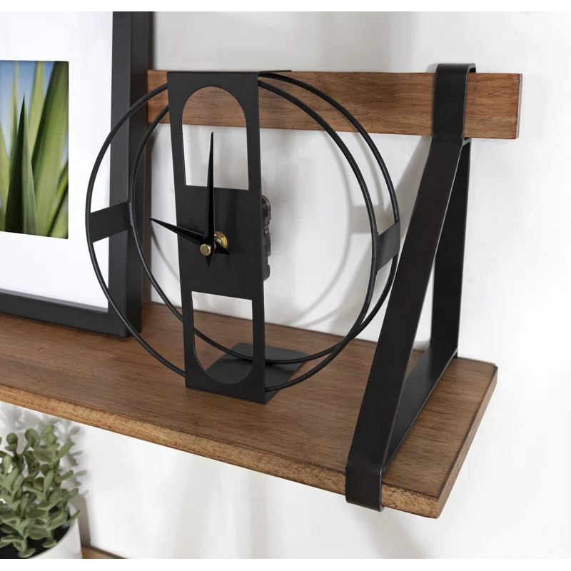 Caryn Stainless Steel Mechanical Tabletop Clock | Wayfair North America