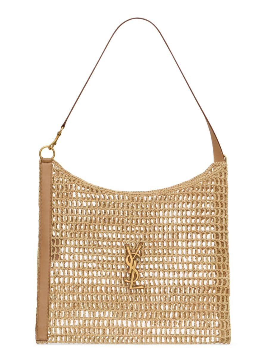 Shop By CategoryShoulder BagsSaint LaurentOxalis in Raffia Crochet and Vegetable-Tanned Leather$2... | Saks Fifth Avenue
