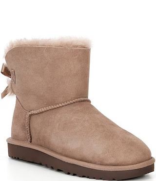UGG Mini Bailey Bow II Water Resistant Booties | Dillard's | Dillard's