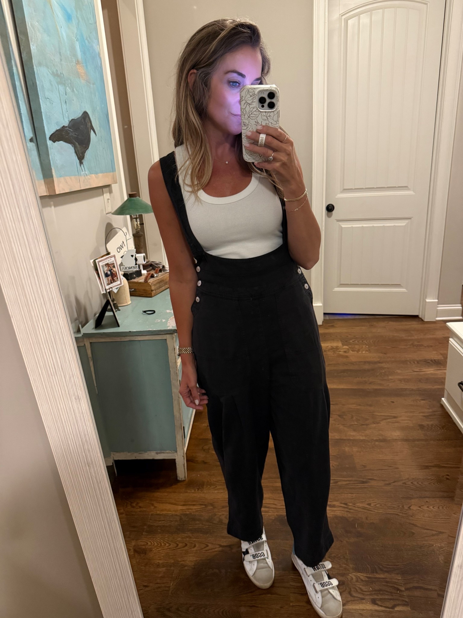 Tapered overalls, wearing xs, other colors available 

#LTKU #LTKStyleTip #LTKOver40