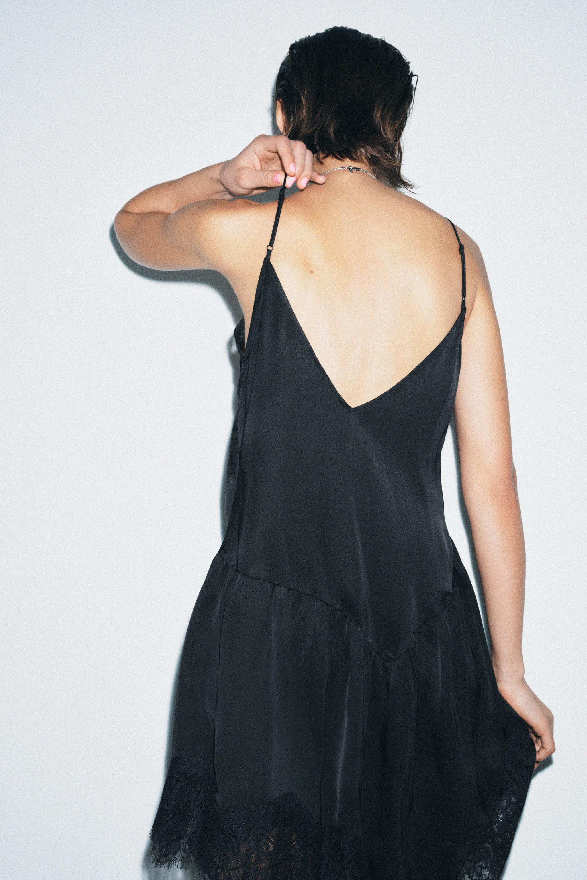 ZW COLLECTION ASYMMETRIC SHORT DRESS | Zara UK