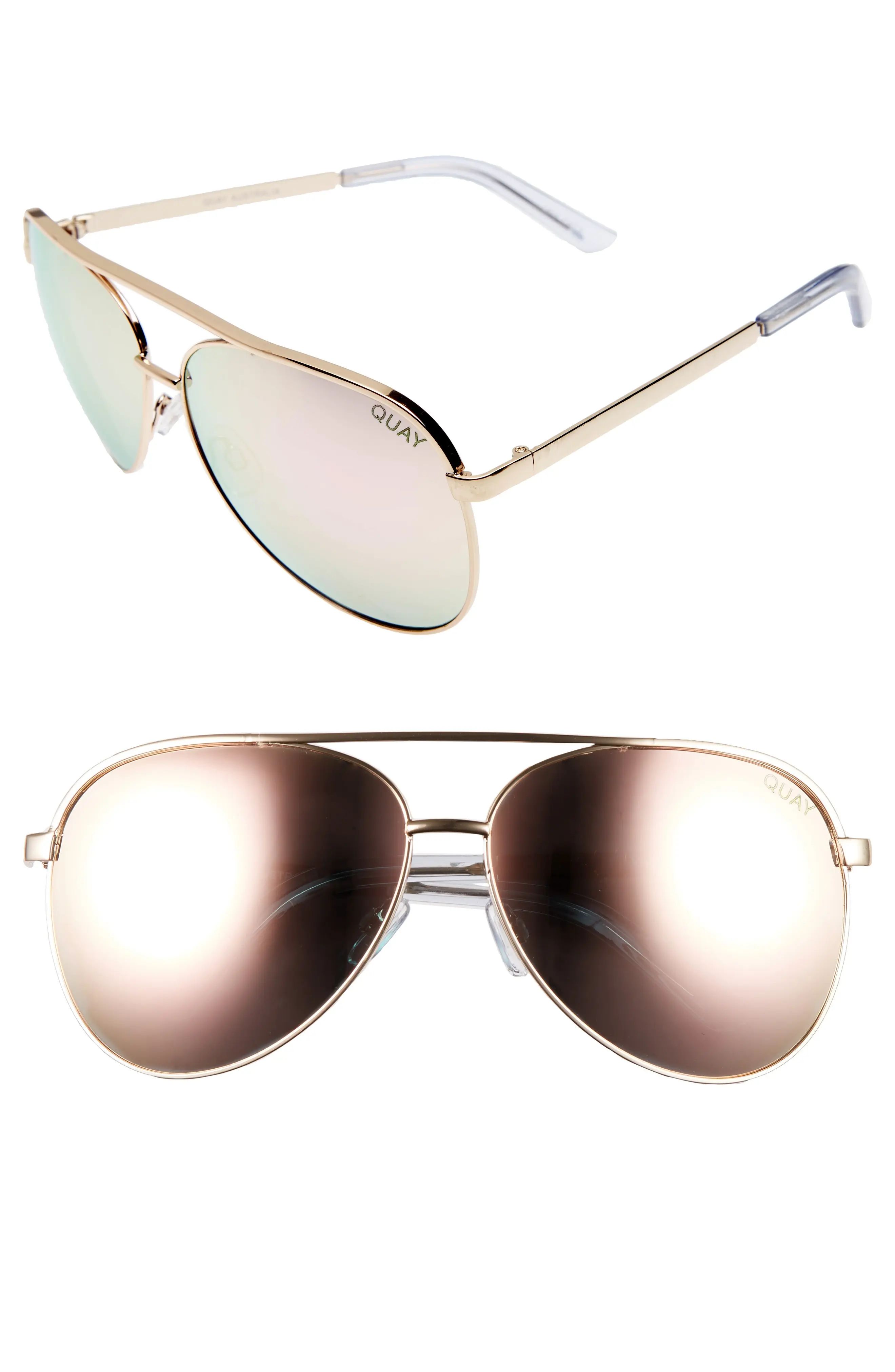 Vivienne 64mm Aviator Sunglasses | Nordstrom