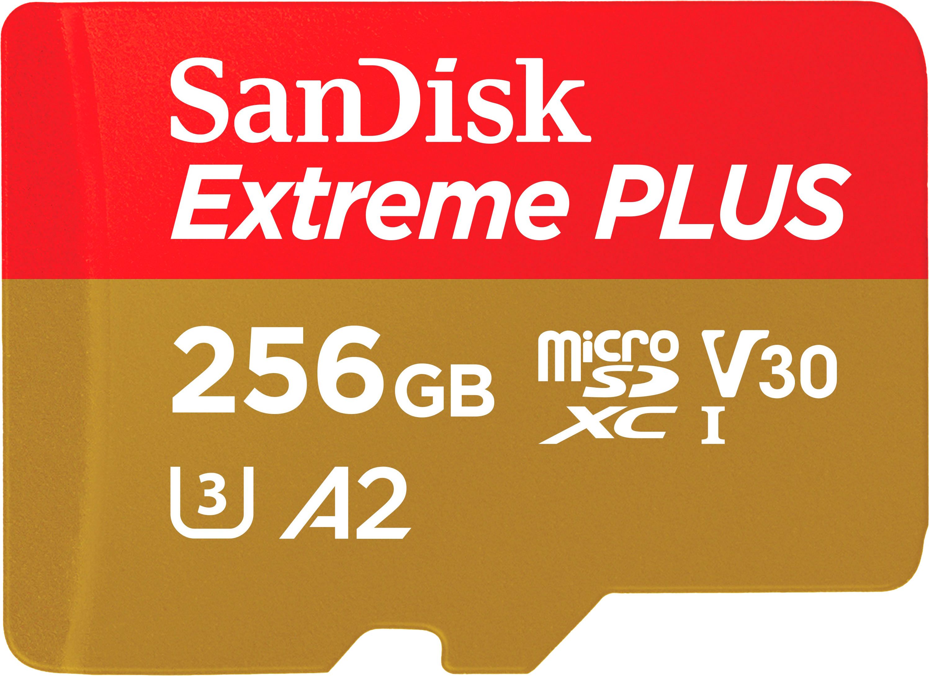 SanDisk Extreme PLUS 256GB microSDXC UHS-I Memory Card SDSQXBD-256G-AN6MA - Best Buy | Best Buy U.S.