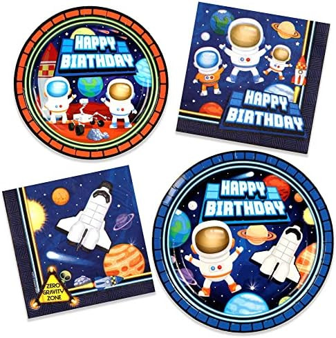 Treasures Gifted Outer Space Party Decorations - Serves 16 Guests - Dinnerware Starter Set - Spac... | Amazon (US)