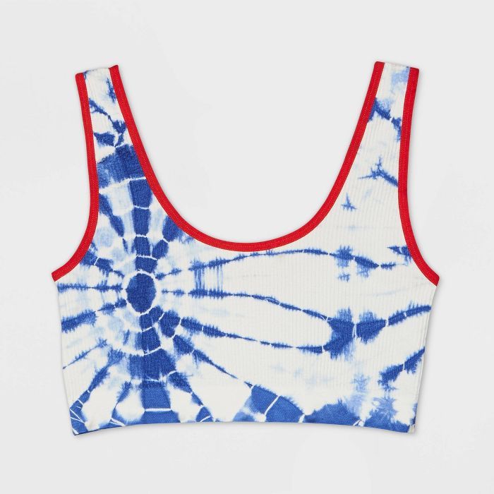 Women's Americana Bralette - Colsie™ Blue/Red | Target