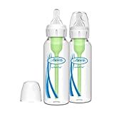 Dr. Brown’s Natural Flow® Anti-Colic Options+™ Narrow Glass Baby Bottles 8 oz/250 mL, with Level 1 S | Amazon (US)