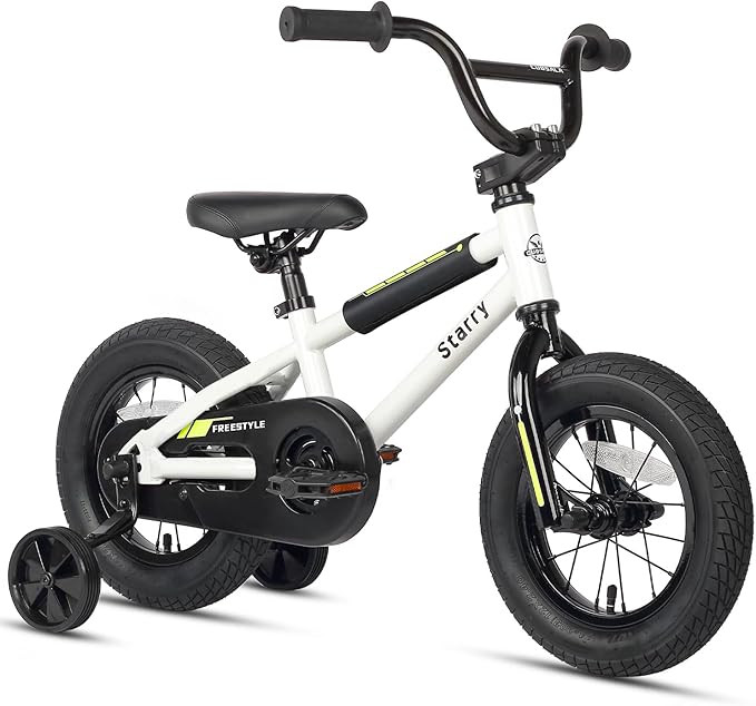 12 14 16 Inch Kids Bike BMX Style Bicycle with Training Wheels Coaster Brake for 1-8 Years Old To... | Amazon (US)