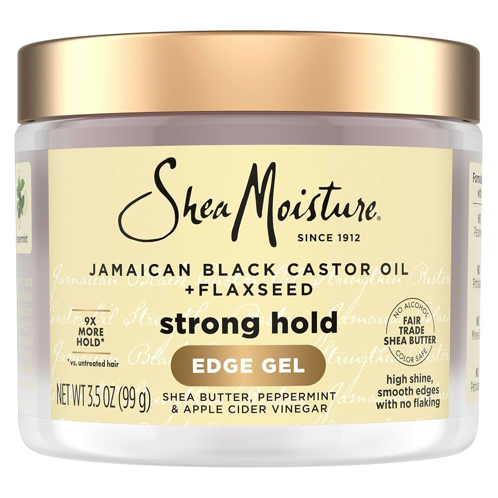 SheaMoisture Edge Control Strong Hold Gel+Flaxseed Jamaican Black Castor Oil Keeps Edges in Place... | Amazon (US)
