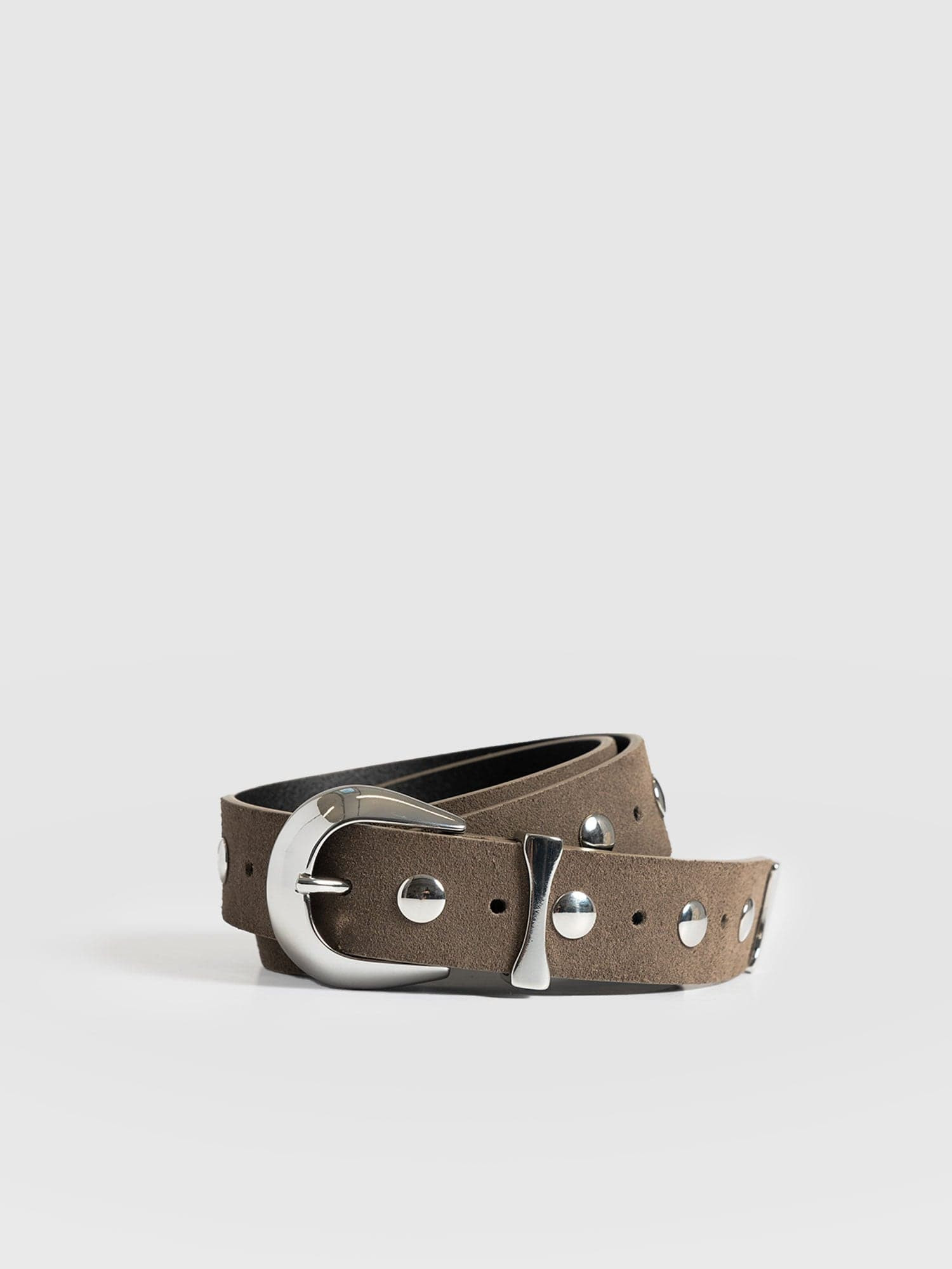 Roxie Studded Belt - Taupe | Saint + Sofia