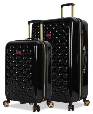 Betsey Johnson Heart To Heart Hardside Luggage Collection | Macy's