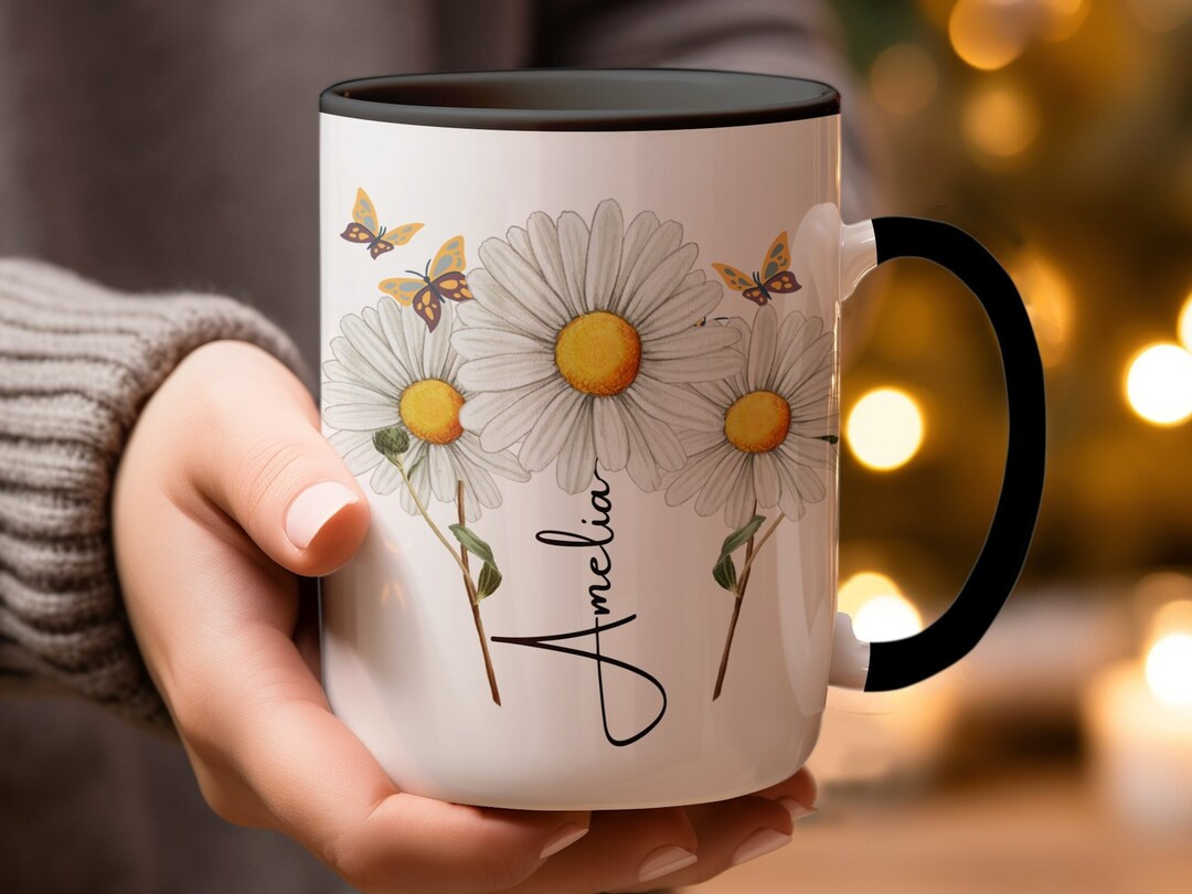 Daisy Mug, Daisy Gifts, Daisy Flower Cup, Daisy Flower Coffee Mug, Daisy Coffee , Daisy Gifts for... | Etsy (US)