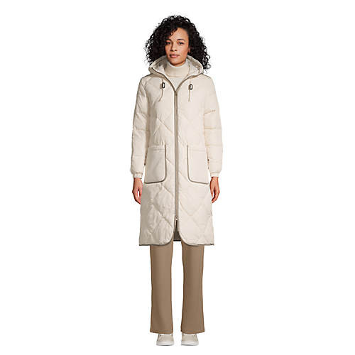 Women's Insulated Quilted Maxi Primaloft ThermoPlume Coat | Lands' End (US)