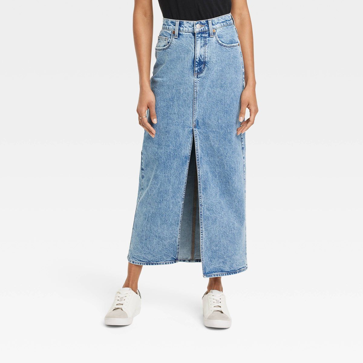 Women's Denim Maxi Skirt - Universal Thread™ Medium Wash 00 | Target