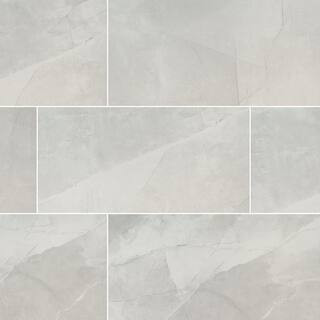 MSI Madison Luna 12 in. x 24 in. Polished Porcelain Stone Look Floor and Wall Tile (16 sq. ft./Ca... | The Home Depot