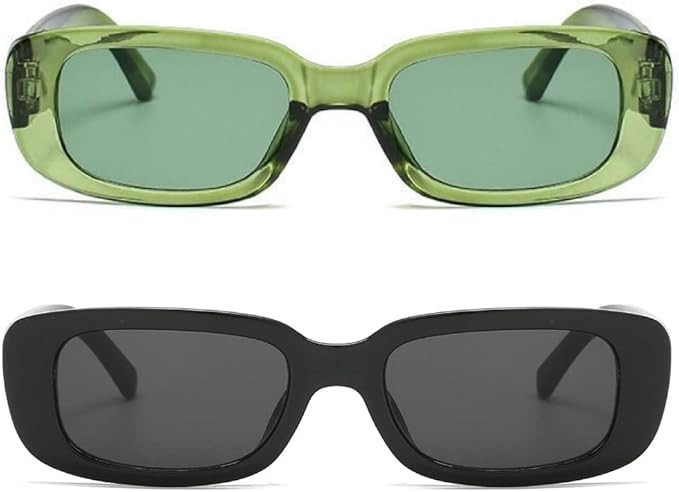 BOJOD Rectangle Sunglasses for Women Retro Fashion Sunglasses UV 400 Protection Square Frame Eyew... | Amazon (US)
