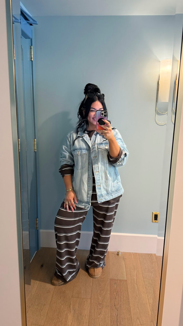 Comfy ootd! Im wearing a size 12 for the set and an XL jacket! 

 #LTKgrwm #LTKootd #LTKMidsize