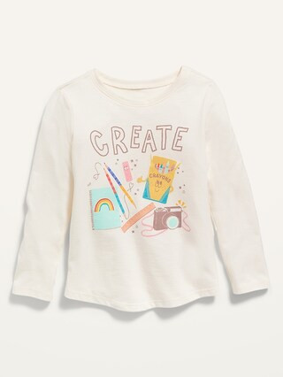 Long-Sleeve Graphic Tee for Toddler Girls | Old Navy (US)
