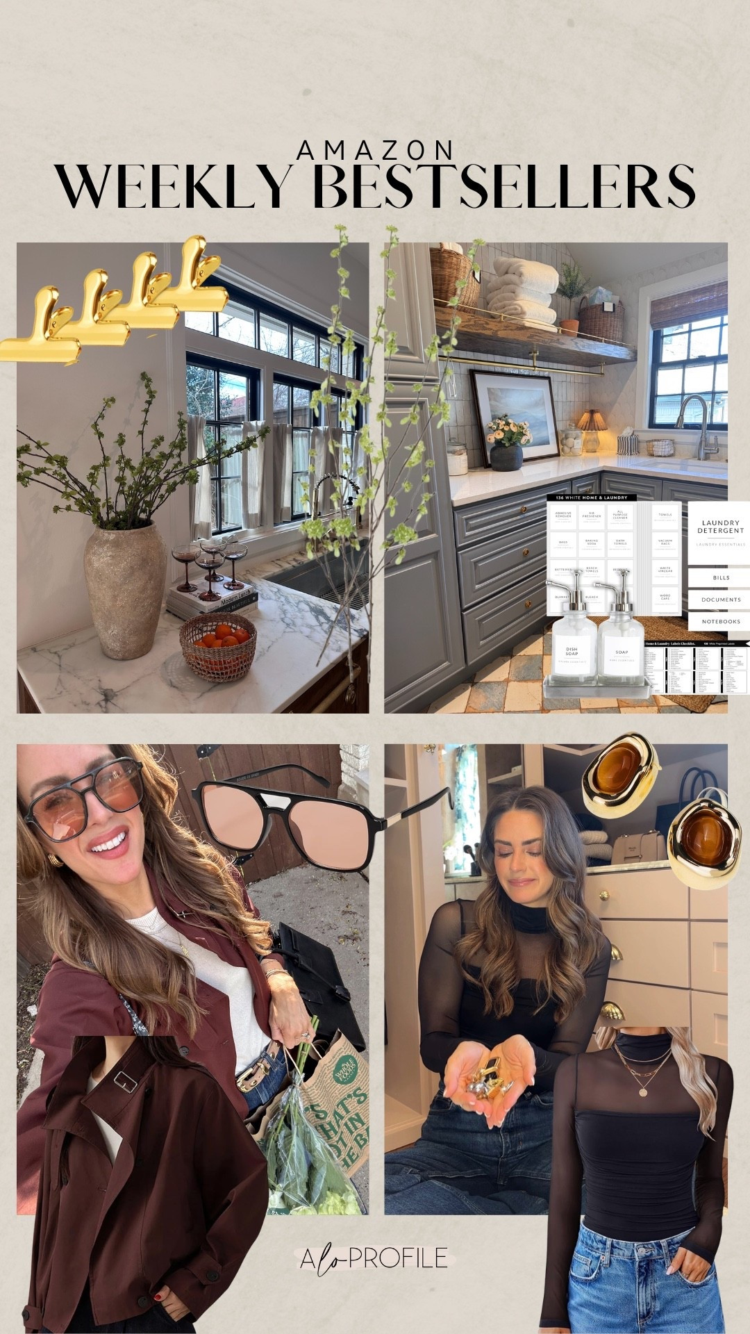 AMAZON WEEKLY BESTSELLERS ✨
1. All time fav amazon sunnies
2. The jacket everyone thinks is 4x the price
3. The aesthetic kitchen item you didn't know you needed
4. My absolute fav & best selling faux branches
5. The perfect date night top
6. Stone center earrings (with sooo many colors available) 
7. The labels I use all over our house to organize


#LTKgrwm #LTKHome #LTKootd