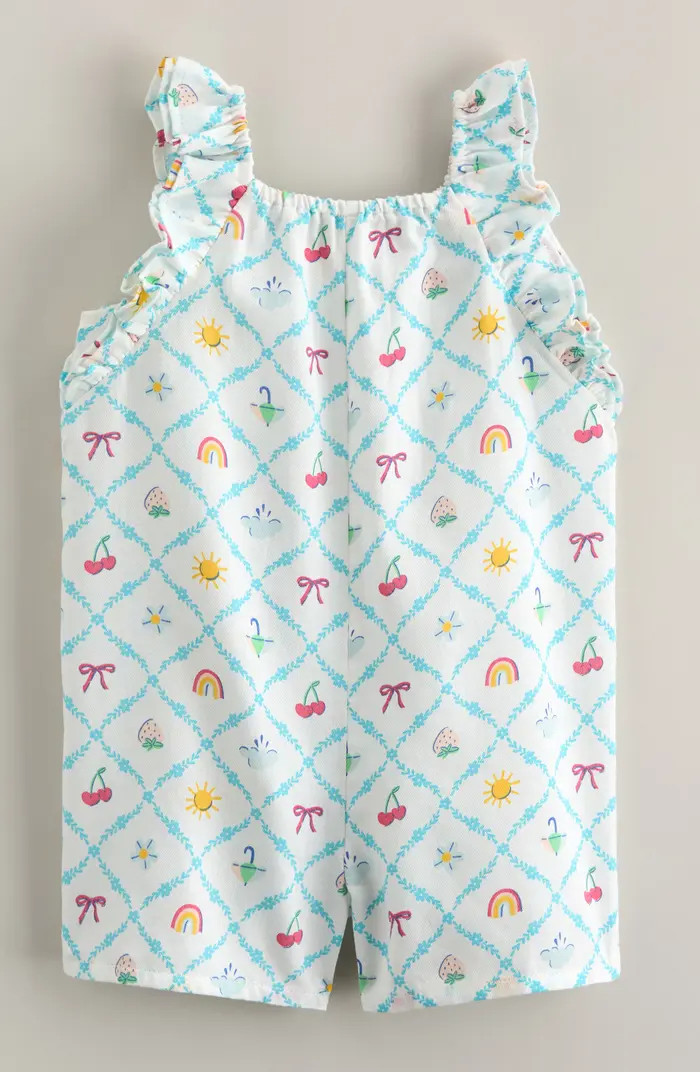 Double Flutter Cotton Romper | Nordstrom