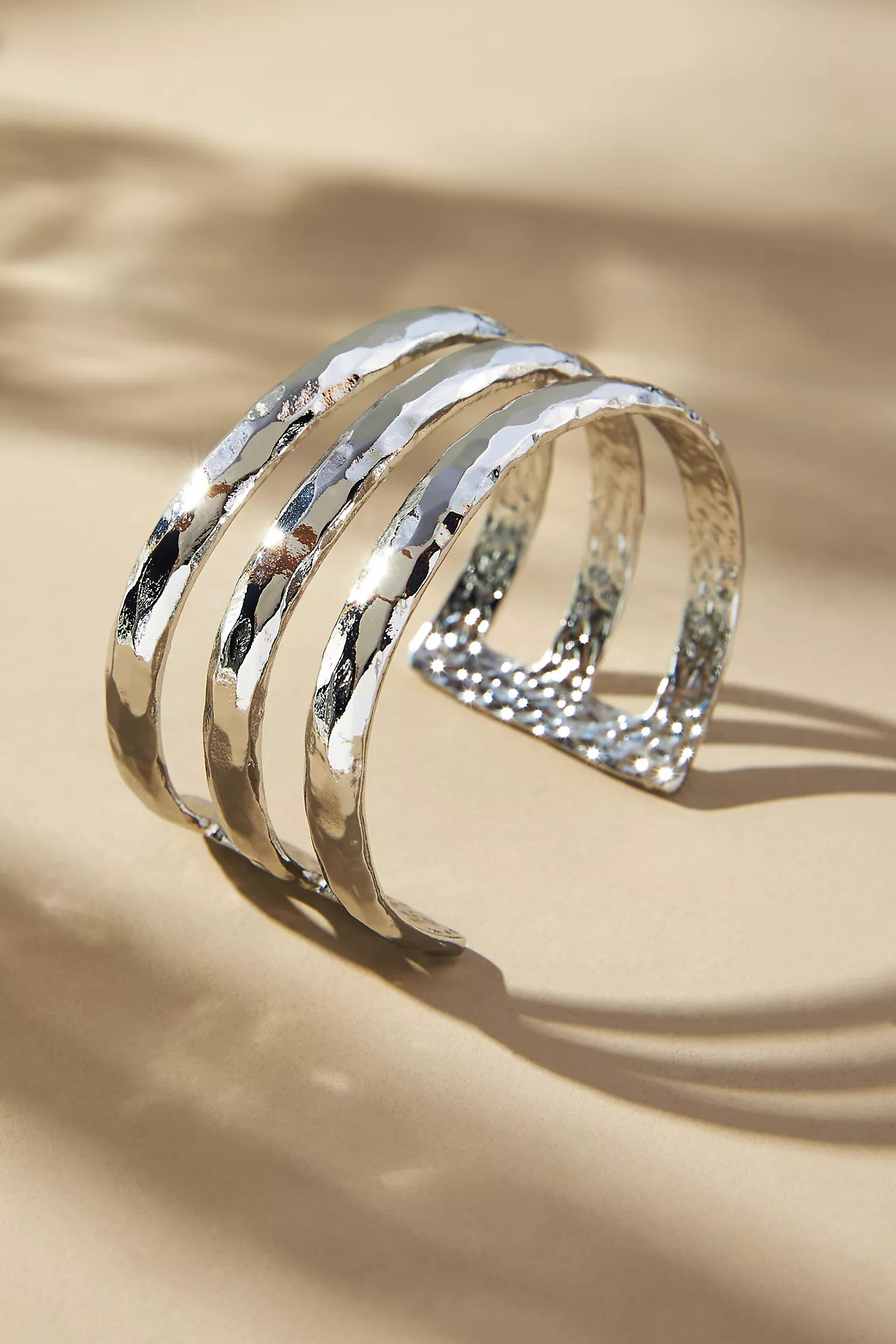 Hammered Metal Cuff Bracelet | Anthropologie (US)