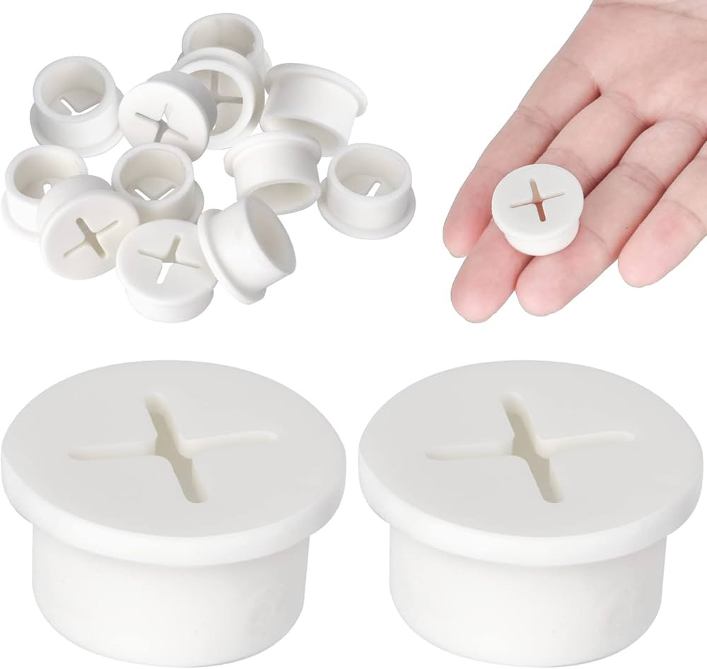 AccEncyc 12 Pcs Cable Cord Grommet Silicone Cable Grommet 3/4" Wire Hole Cover Cable Management W... | Amazon (US)