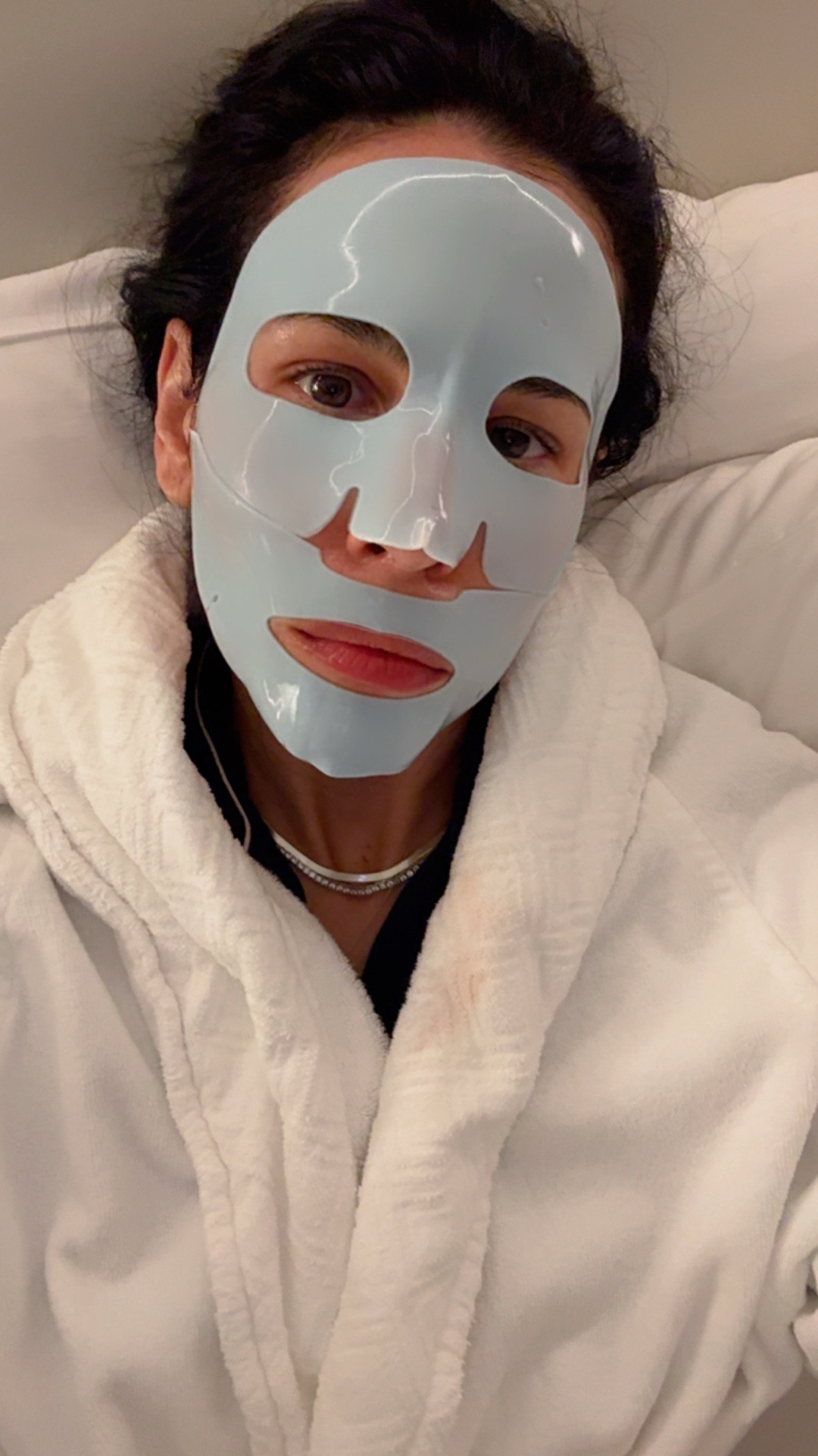 My skin always feels extra dehydrated after a flight so a hydrating mask is non negotiable on travel days ✈️✨

Lately I’ve been obsessed with this K-beauty find for that glass skin glow. I start with a double cleanse and then apply this cooling serum + rubber mask treatment packed with hyaluronic acid and peptides to lock in moisture and calm the skin.

It says to remove after 20 minutes but honestly… I leave it on as long as possible or sleep in it because my skin drinks it up. I always wake up looking more hydrated, refreshed, and glowy after traveling.

Korean skincare truly does hydration differently 🤍

#LTKTravel #LTKBeauty #LTKOver40