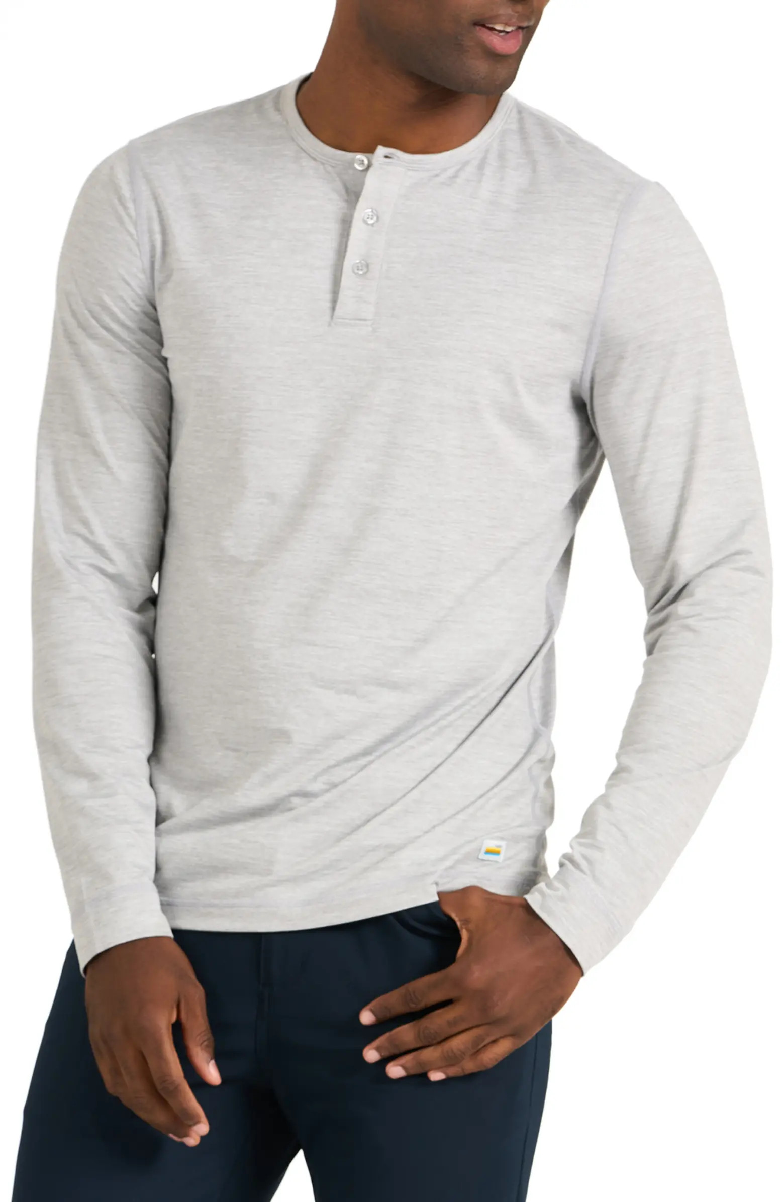 Vuori Long Sleeve Ease Performance Henley | Nordstrom | Nordstrom