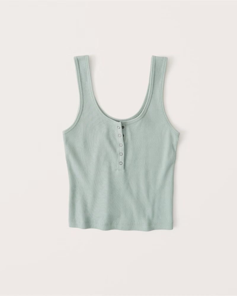 Ribbed Henley Tank | Abercrombie & Fitch (US)