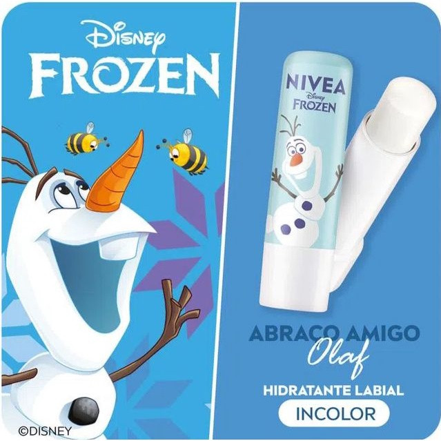 Hidratante Labial Nivea Incolor Disney Frozen Olaf FPS 15 | Shopee (BR)
