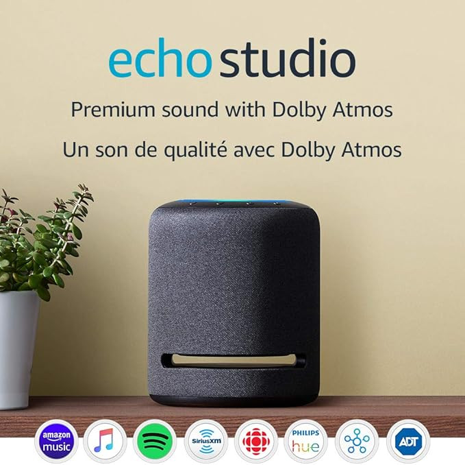 Echo Studio - High-fidelity smart speaker with 3D audio and Alexa | Amazon (CA)