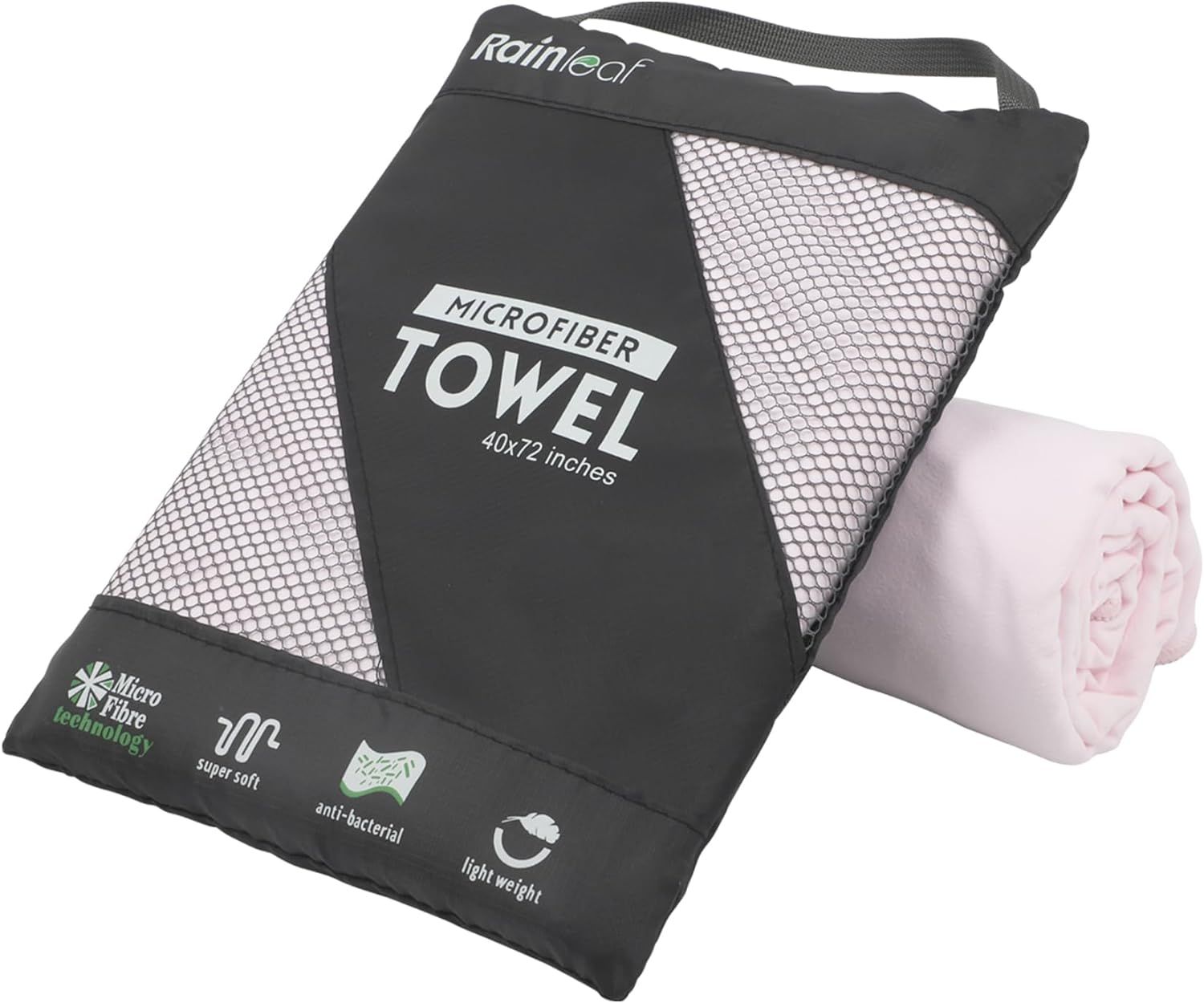 Rainleaf Microfiber Towel Perfect Travel & Sports &Camping Towel.Fast Drying - Super Absorbent - ... | Amazon (US)