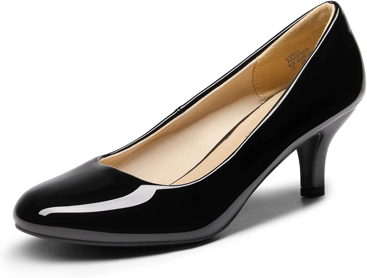 DREAM PAIRS Women's Dress Comfortable Low Heel Pump Shoes | Amazon (US)