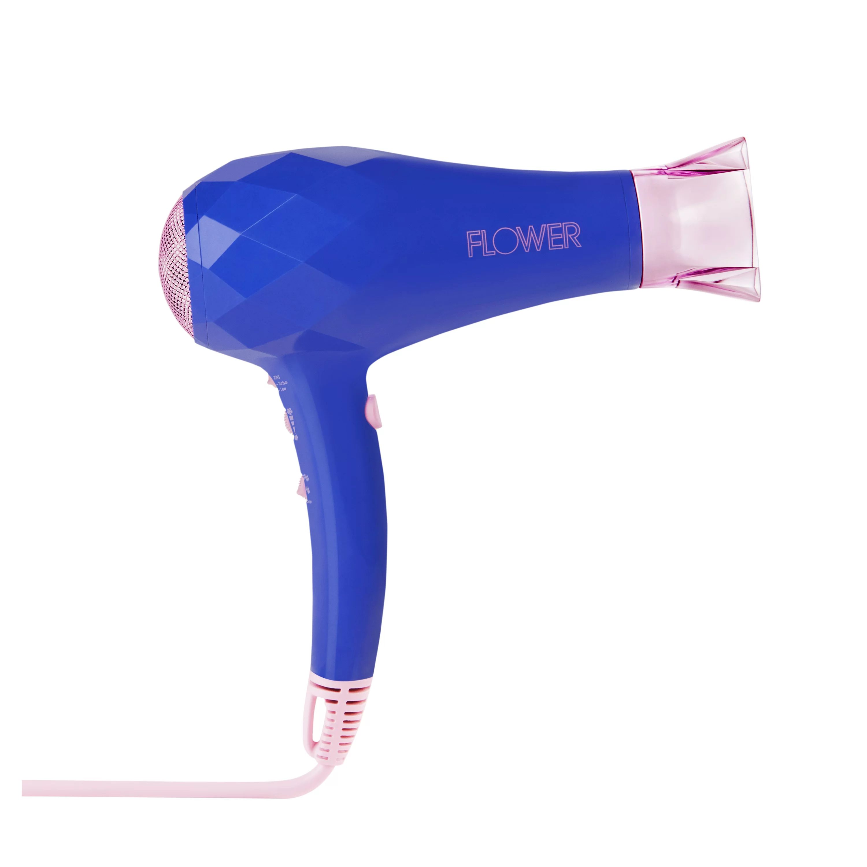 FLOWER Professional Ionic Hair Dryer with Concentrator, Ionic, 2000 Watts, Blue | Walmart (US)