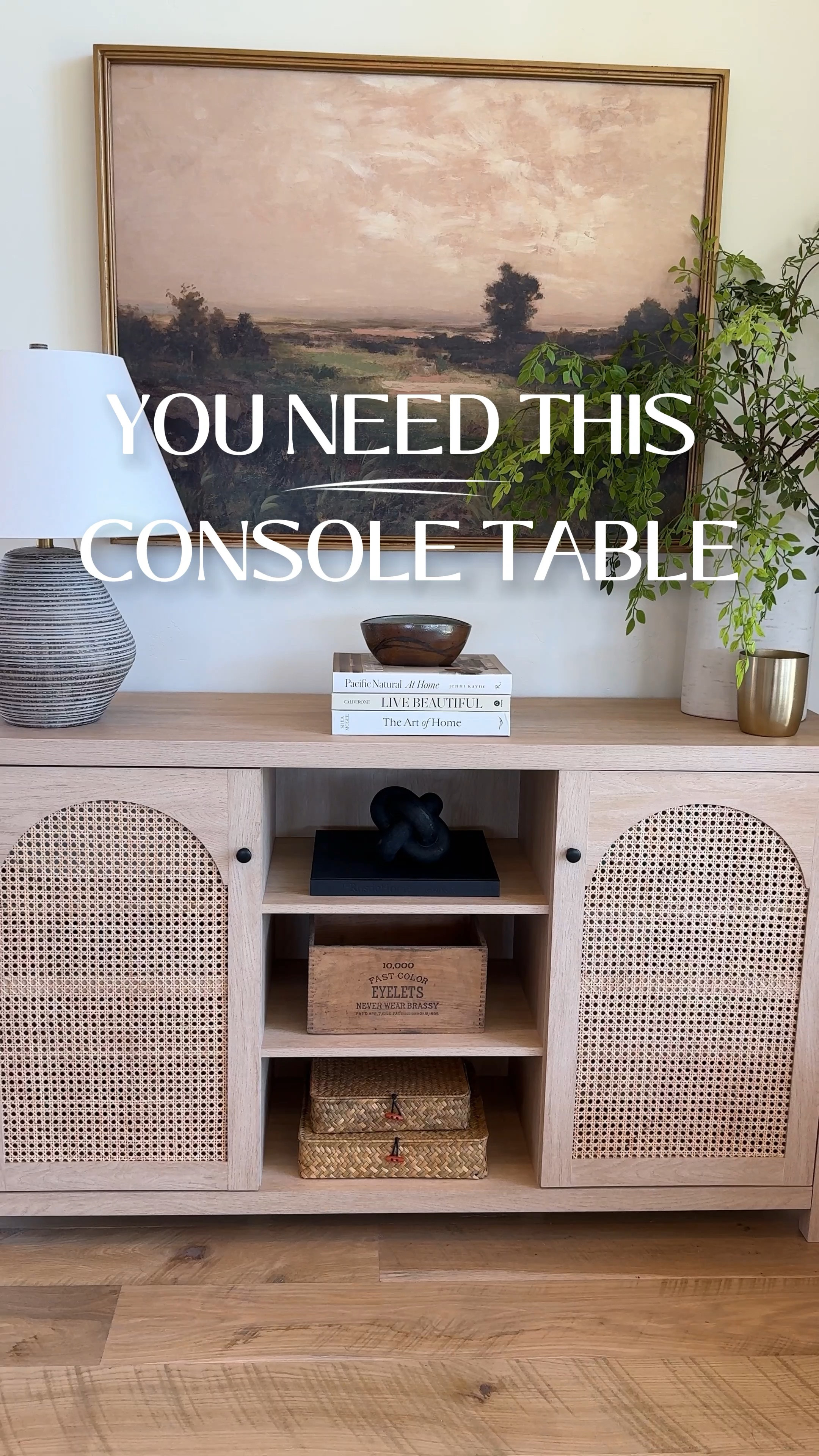 I spent years on the hunt, and this console table is FANTASTIC. And SO affordable. If you need any console table, this is the winner! ✨ Comment SHOP for links.

I needed a console table with a lot of closed-door storage that could hold tons of books.  I love that this has a few places to put display pieces, but that’s not what the furniture’s sole purpose is. While I love all the open-display accent furniture everyone has, for someone with limited storage already, I had to find a middle ground.

The doors are soft-close and strong enough to hold the weight of LOTTTS of books. The display shelves are perfectly sized and have cutouts in the back if you want to put any tech that needs cords to pass through (psst— we actually put a tiny hole in the back and hid our Bose base speaker in the closed door part)

And this table is so easy to style in so many different ways. It’s a winner, this one!

#consoletable
#stylewithme
#accenttable
#bookshelf
#amazonhomefinds
#homedecorideas
#traditionalhome
#rusticcharm
#moderninteriors

#LTKHome #LTKVideo