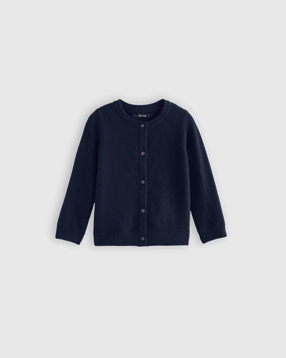 Mongolian Cashmere Cardigan - Baby in True Navy | Quince