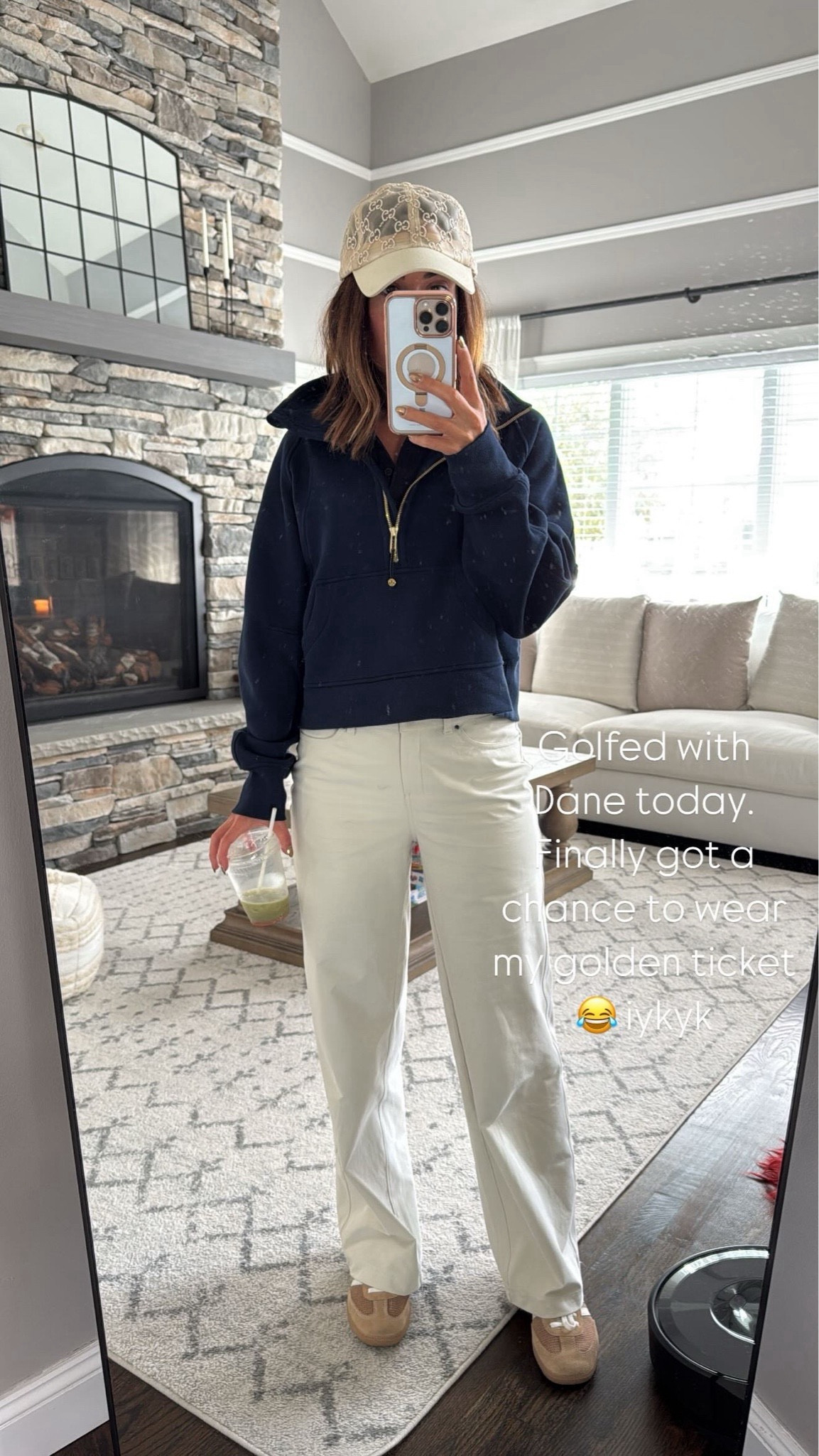 Got a chance to wear my Lululemon golden ticket (iykyk) 😂 golfing 🏌️‍♀️ 

#LTKStyleTip #LTKOver40 #LTKActive