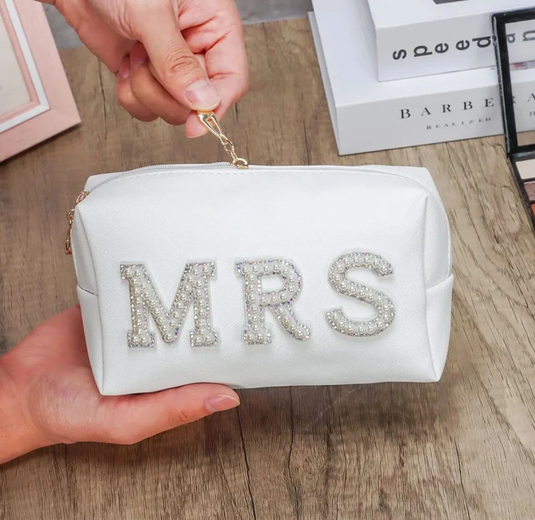 MRS Bridal Pearl Makeup Bag Bride Gift Wedding Bag Bride - Etsy | Etsy (US)