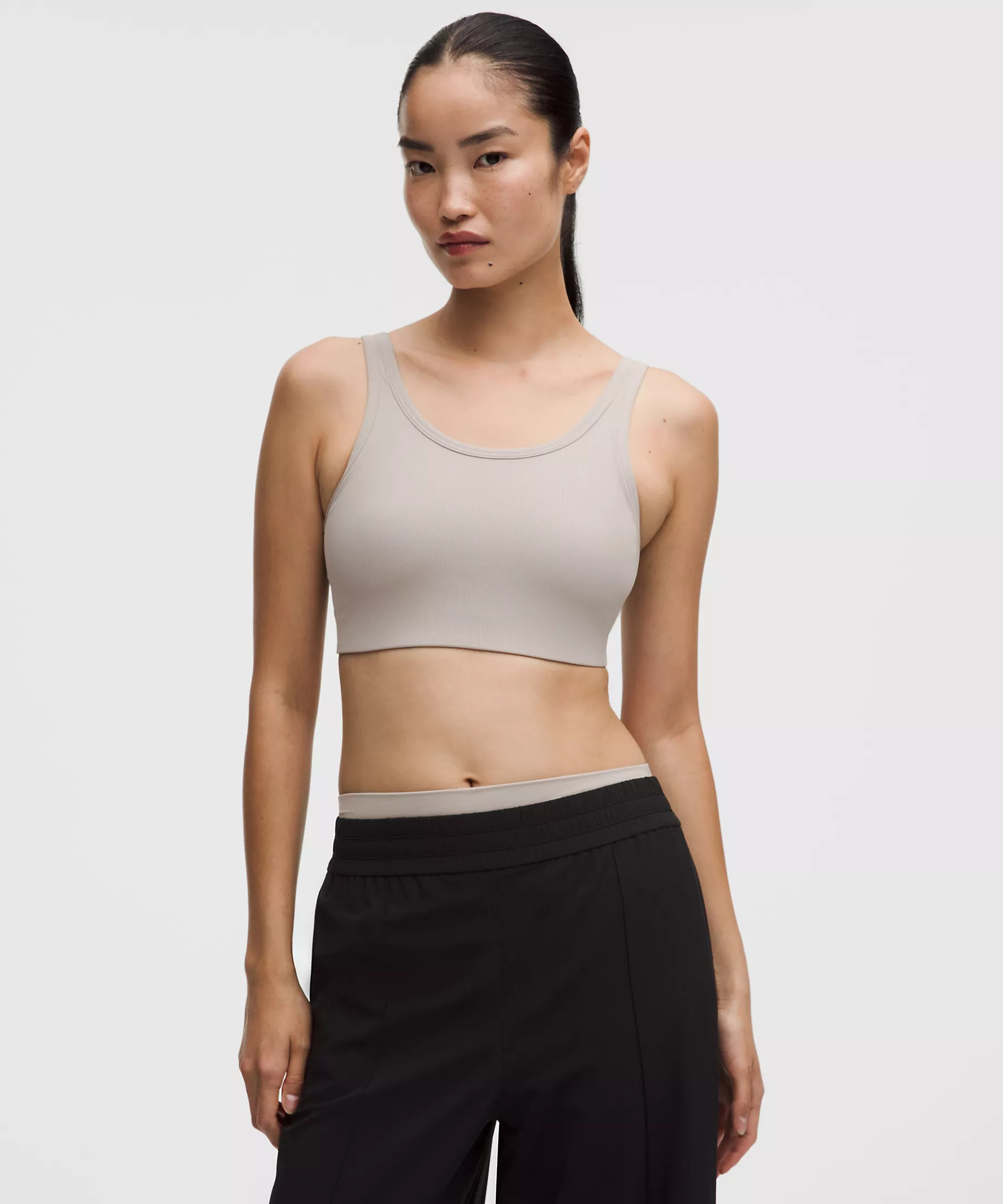 Nulu Ribbed Scoopneck Bra | Lululemon (US)