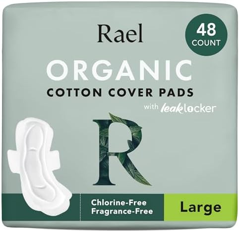 Rael Pads for Women, Organic Cotton Cover - Period Pads with Wings, Feminine Care, Sanitary Napki... | Amazon (US)