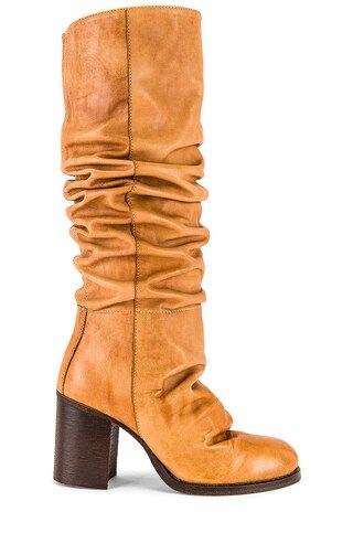 Free People Tall Slouch Boot in Tan from Revolve.com | Revolve Clothing (Global)