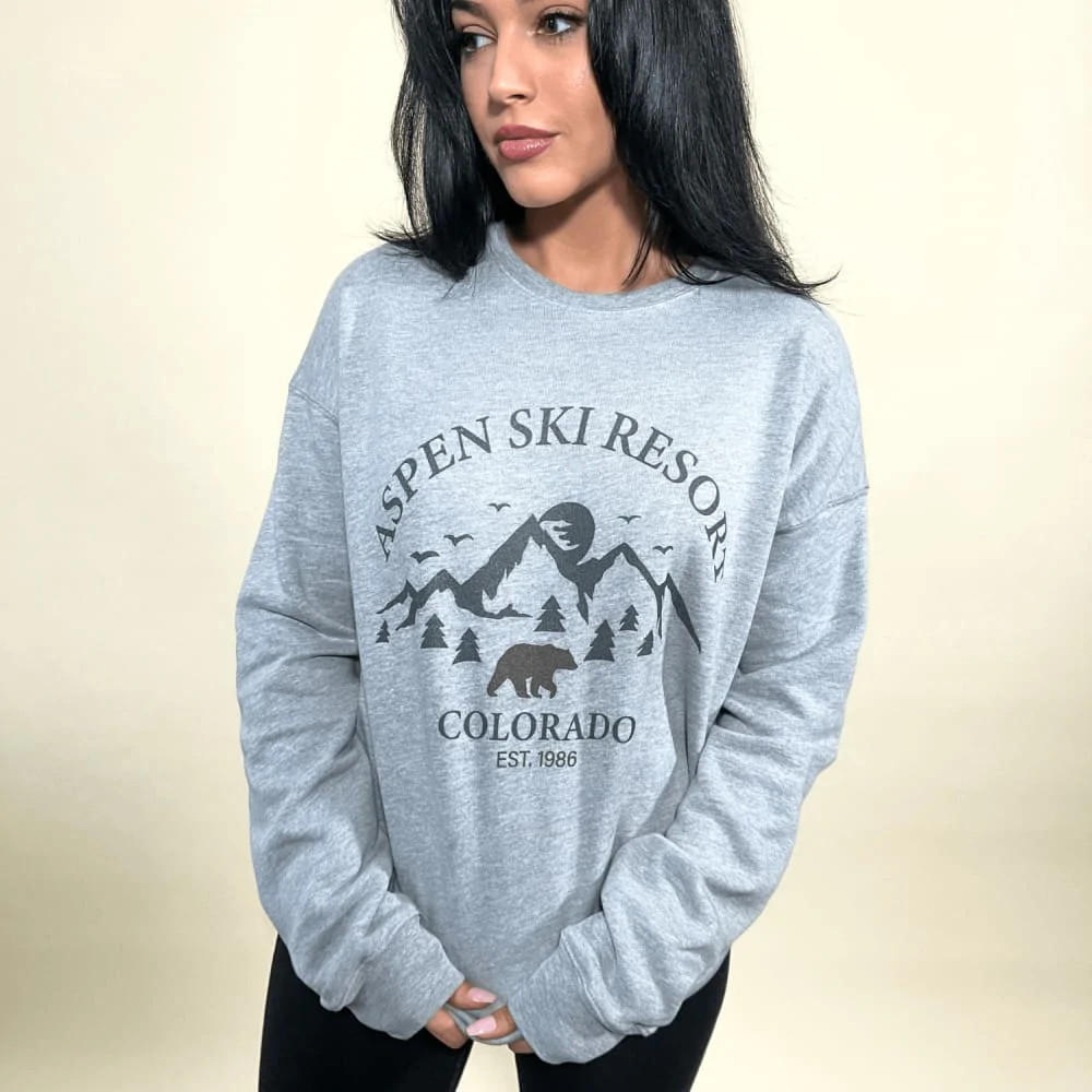 Aspen Ski Resort Sweatshirt | Mountain Moverz
