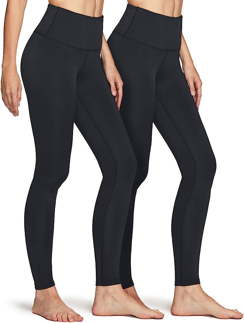 ATHLIO 2 Pack Women's Thermal Yoga Pants, High Waist Warm Fleece Lined Leggings, Winter Workout R... | Amazon (US)