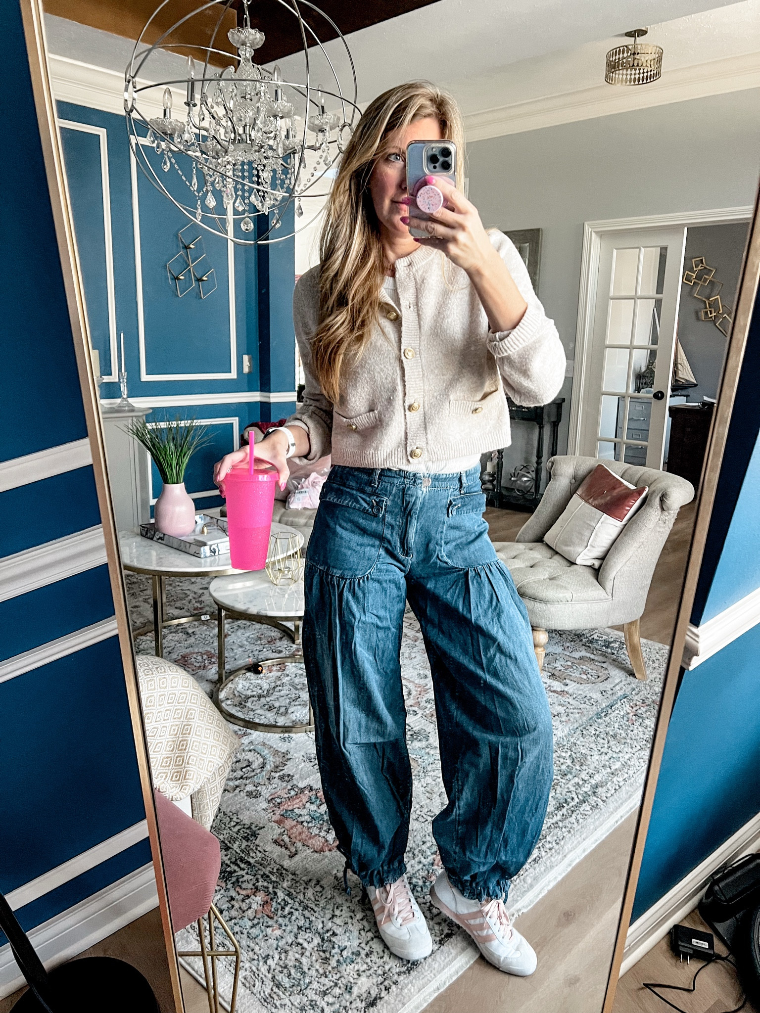 These jeans are so comfortable, and way more flattering than I expected 
*wearing size 28. 

#LTKOver40 #LTKStyleTip