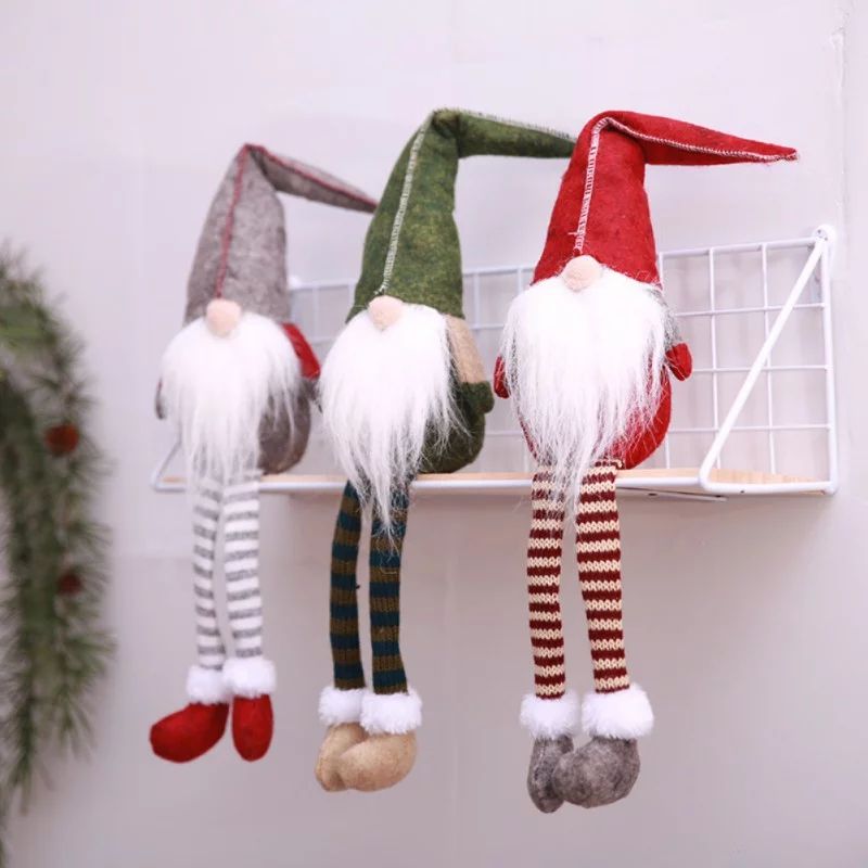 Swedish Christmas Long Legs Gnome Swedish Santa Plush Elf Toy Sitting Long-Legged for Christmas T... | Walmart (US)